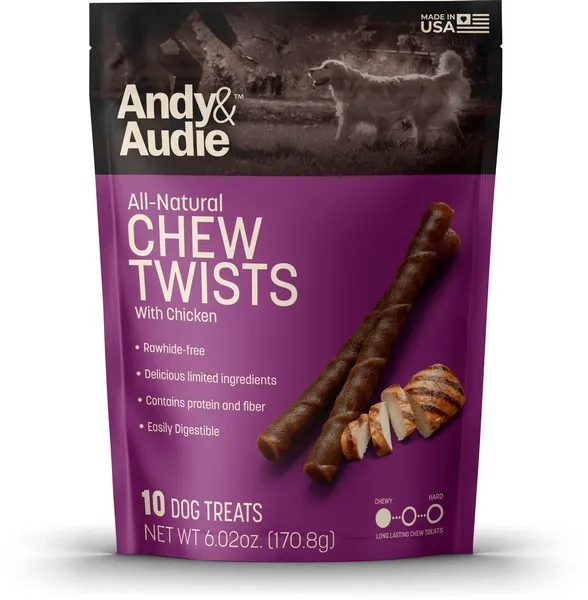 1ea 6.2 oz. Andy & Audie Chicken Alt Twist - Treats